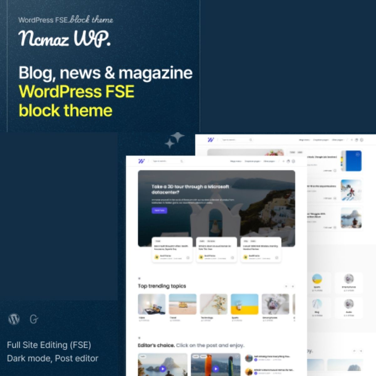 Ncmaz - News Magazine FSE WordPress Block Theme $4.49 Ncmaz - News Magazine FSE WordPress Block Theme $4.49