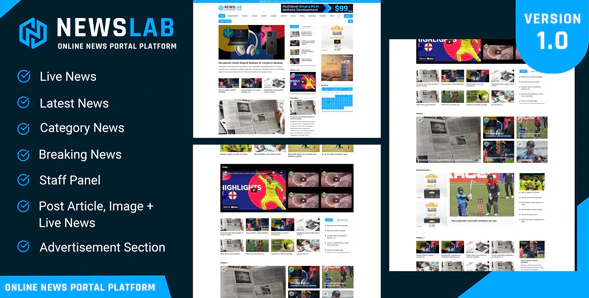 NewsLab – news portal script