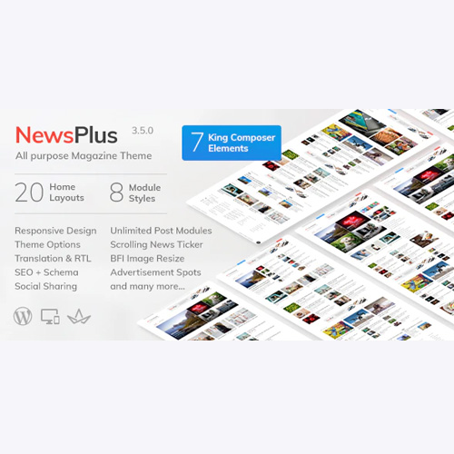 NewsPlus - News and Magazine WordPress theme - Download $4.49