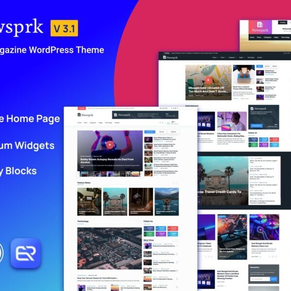 Newsprk – Newspaper WordPress Theme