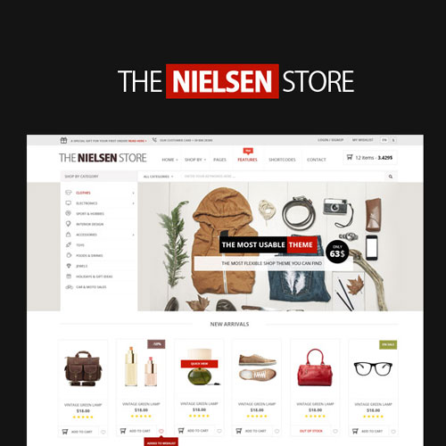 Nielsen - E-commerce WordPress Theme - Download $4.49