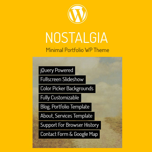 Nostalgia - Portfolio WordPress Theme - Download $4.49