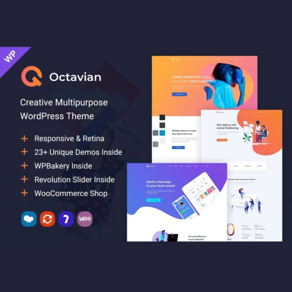 Octavian | Creative Multipurpose WordPress Theme - Download $4.49