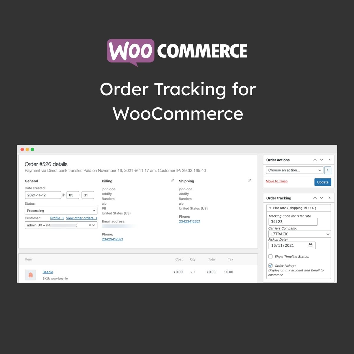 Order Tracking for WooCommerce - Download $4.49 Order Tracking for WooCommerce - Download $4.49