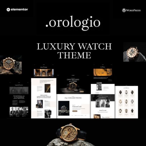 Orologio – Luxury Watch Store WordPress Theme $4.49