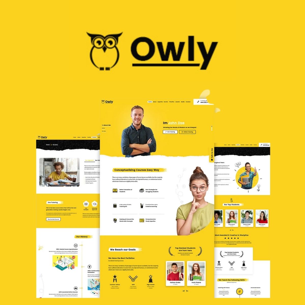 Owly - Tutoring & eLearning WP Theme $4.49 Owly - Tutoring & eLearning WP Theme $4.49