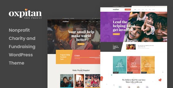 Oxpitan – Nonprofit Charity WordPress Theme Download