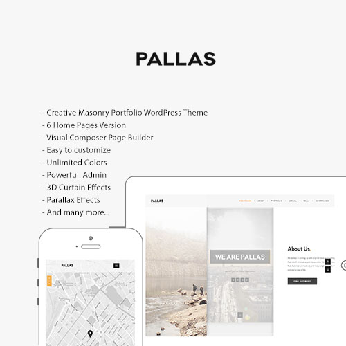 Pallas - Creative Multi-Purpose WordPress Theme - Download $4.49