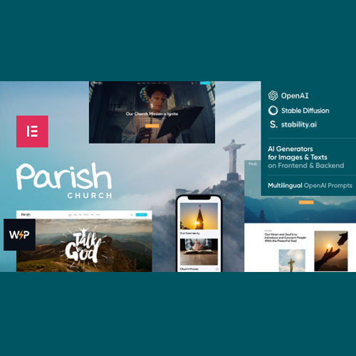 Parish - Church, Religion & Charity WordPress Theme - Download $4.49