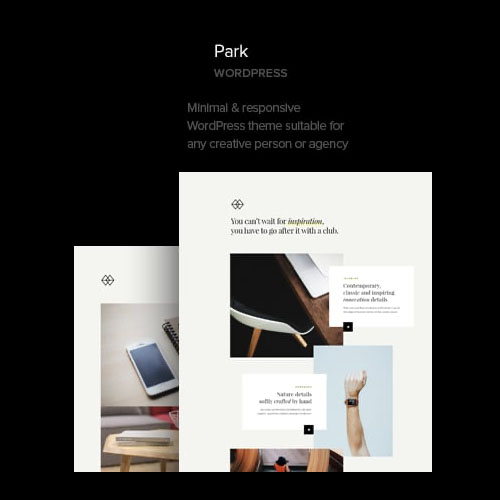 Park - Creative Portfolio WordPress Theme - Download $4.49