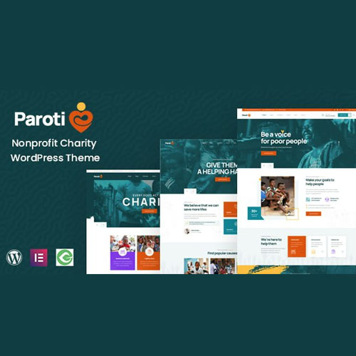 Paroti - Nonprofit Charity WordPress Theme - Download $4.49