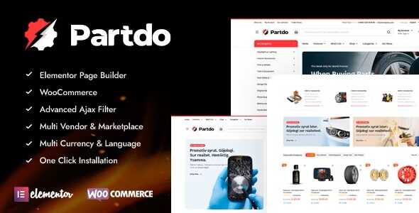 Partdo Theme GPL v1.4.3 – Auto Parts and Tools Shop WooCommerce Theme
