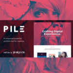 PILE - An Uncoventional WordPress Portfolio Theme - Download $4.49