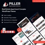Piller – Real Estate WordPress Theme $4.49
