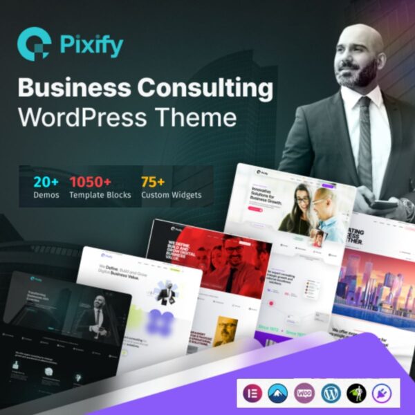 Pixify - Business Consulting WordPress Theme $4.49