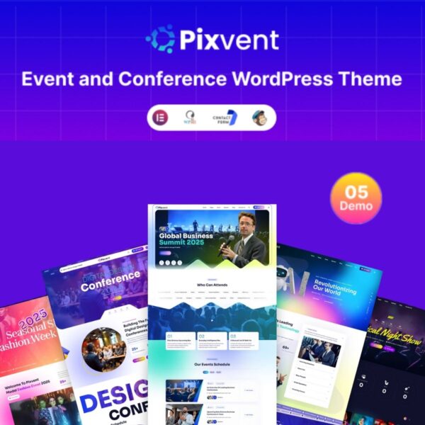 Pixvent – Event and Conference WordPress Theme - Download $4.49