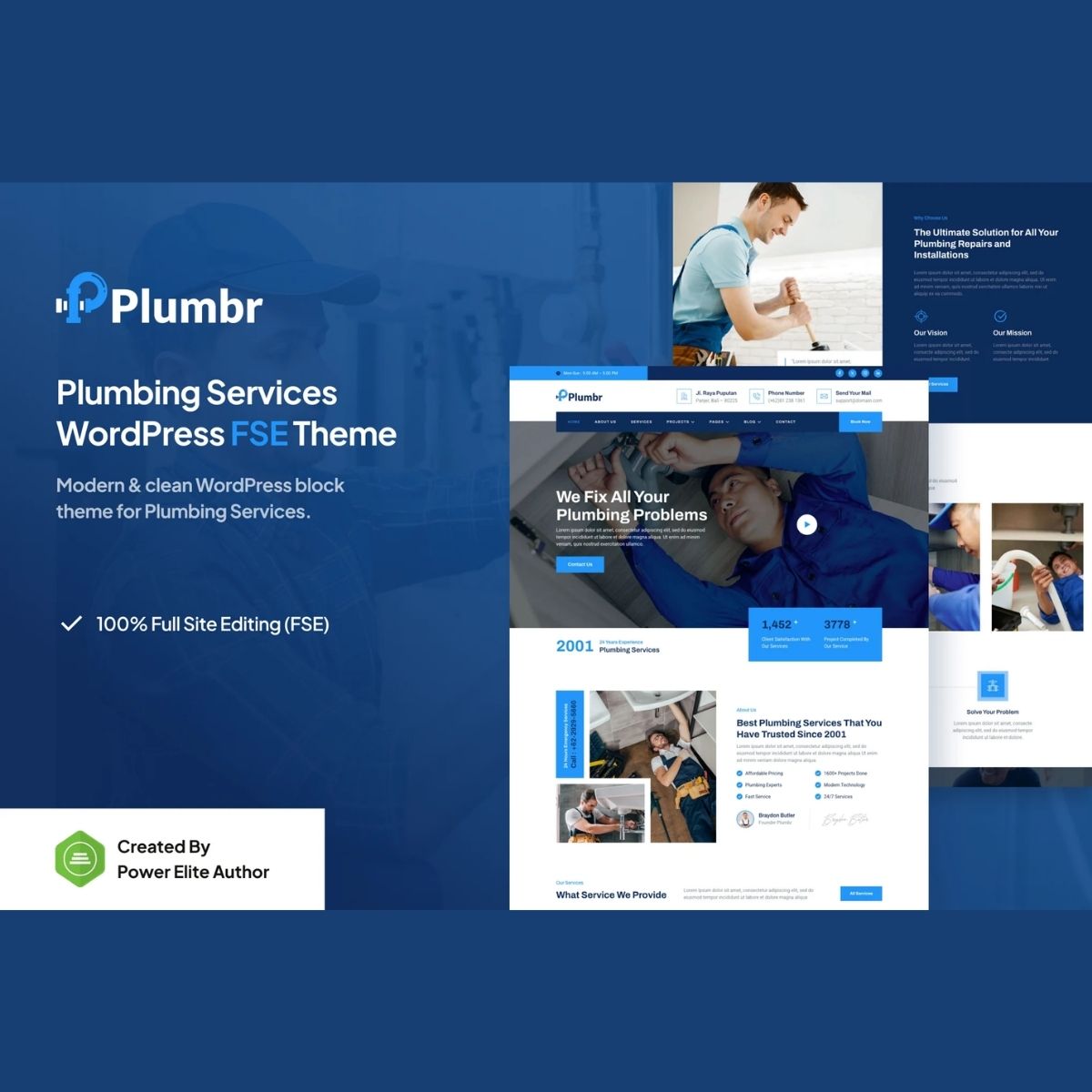 Plumbr - Plumbing Services Gutenverse FSE WordPress Theme - Download $4.49 Plumbr - Plumbing Services Gutenverse FSE WordPress Theme - Download $4.49