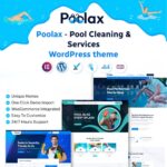 Poolax – Pool Cleaning & Services WordPress Theme $4.49