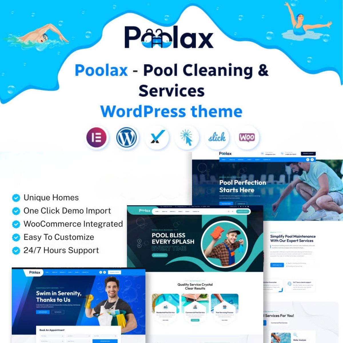 Poolax – Pool Cleaning & Services WordPress Theme $4.49 Poolax – Pool Cleaning & Services WordPress Theme $4.49