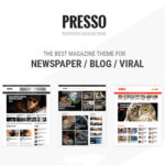 PRESSO - Modern Magazine / Newspaper / Viral Theme - Download $4.49
