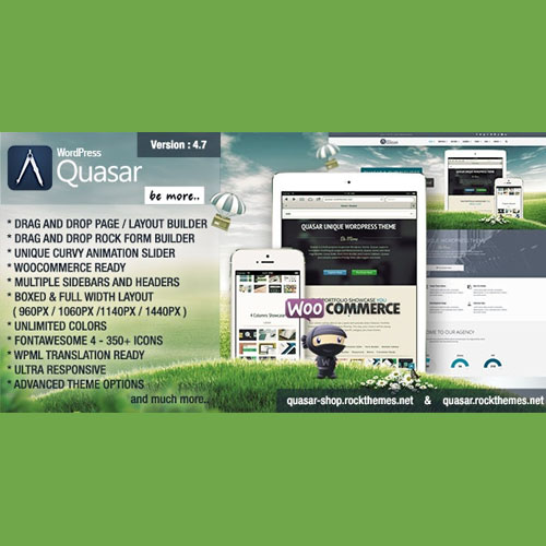 Quasar - WordPress Theme with Animation Builder - Download $4.49