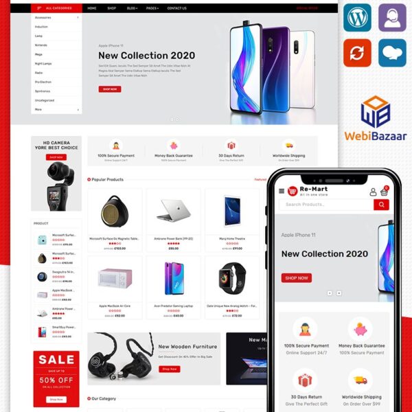 Remart electronics responsive WooCommerce Theme