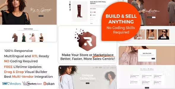Rigid WooCommerce Theme for WCFM Multi Vendor Marketplaces and single shops