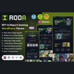Roda - eSports & Gaming NFT WordPress Theme $4.49