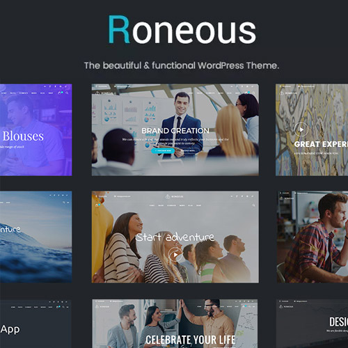 Roneous - Creative Multi-Purpose WordPress Theme - Download $4.49