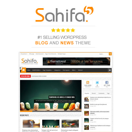 Sahifa - Responsive WordPress News / Magazine / Blog Theme - Download $4.49