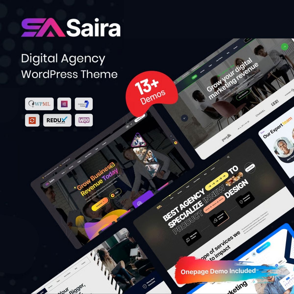 Saira - Digital Agency WordPress Theme $4.49 Saira - Digital Agency WordPress Theme $4.49