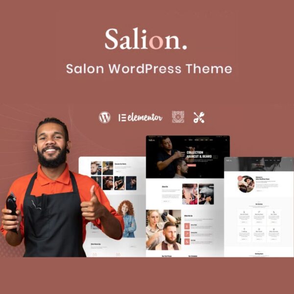Salion – Hair Salon WordPress Theme - Download $4.49