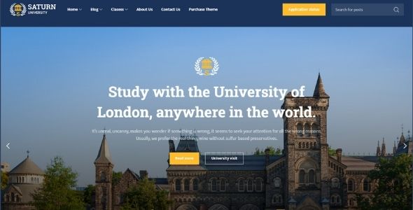 Saturn Theme GPL v1.3.0 – University and Education WordPress