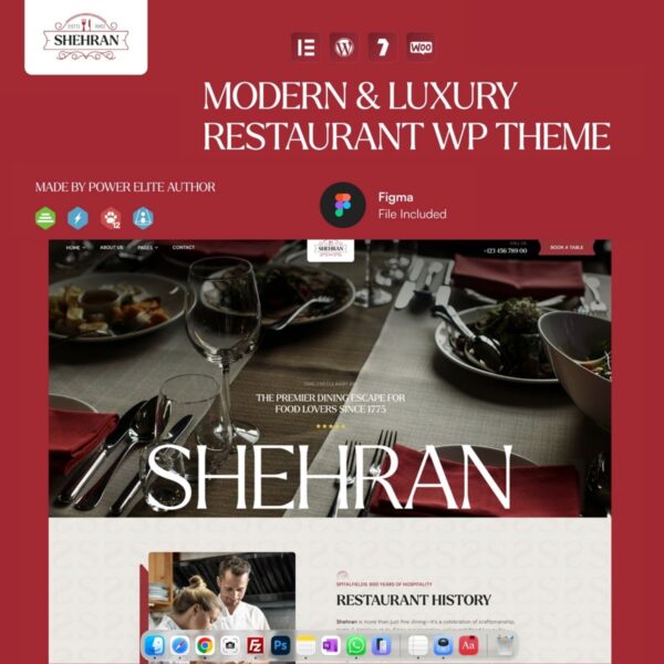 Shehran - Restaurant WordPress Theme - Download $4.49