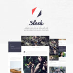Sleek | Responsive & Creative WordPress Blog Theme - Download $4.49