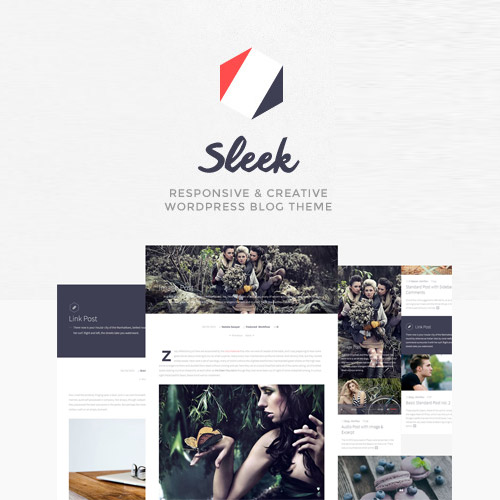 Sleek | Responsive & Creative WordPress Blog Theme - Download $4.49