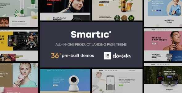 Smartic Theme GPL v2.2.9 – Product Landing Page WooCommerce Theme