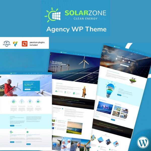 Solar Energy - Wind & Power Company WordPress Theme $4.49