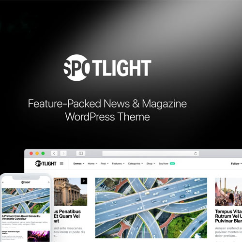 Spotlight - Feature-Packed News & Magazine WordPress Theme - Download $4.49