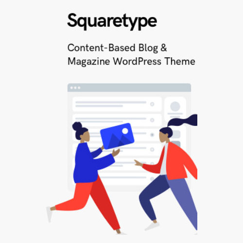 Squaretype - Modern Blog WordPress Theme - Download $4.49