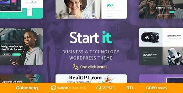 Start It Theme GPL v1.2.8 – Technology & Startup WP Theme