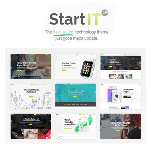 Startit - A Fresh Startup Business Theme - Download $4.49