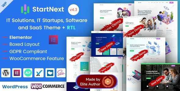 StartNext Theme GPL v5.5 – IT Startups and Digital Services