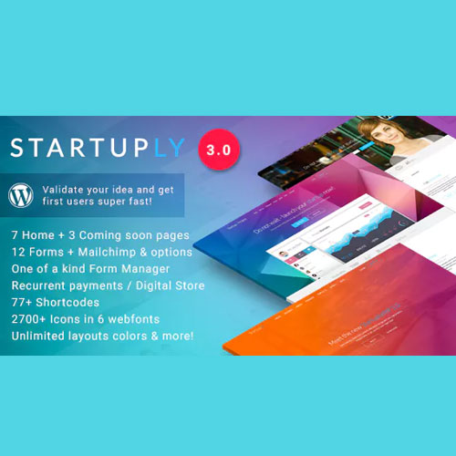 Startuply — Multi-Purpose Startup Theme - Download $4.49