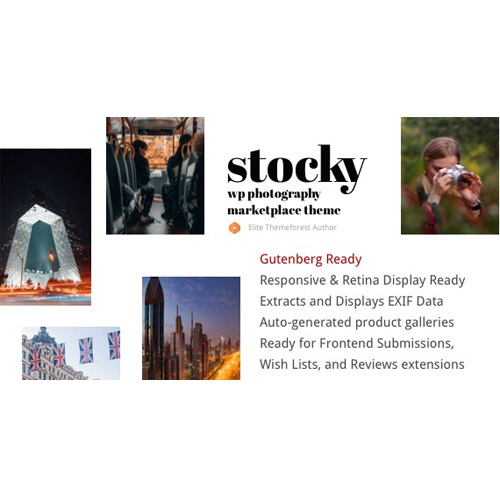 Stocky - A Stock Photography Marketplace Theme - Download $4.49