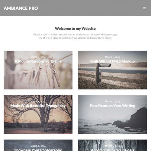 StudioPress Ambiance Pro Genesis WordPress Theme - Download $4.49