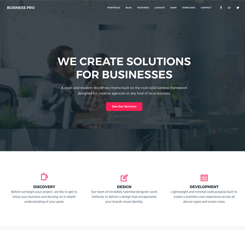 StudioPress Business Pro Genesis WordPress Theme - Download $4.49