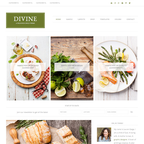 StudioPress Divine Pro Genesis WordPress Theme - Download $4.49