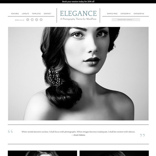 StudioPress Elegance Pro Genesis WordPress Theme - Download $4.49