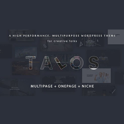 Talos - Creative Multipurpose WordPress Theme - Download $4.49